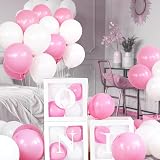 HYKJNBW Pastel Pink Balloons 50 Count 12 Inch Latex Party Decor view 8