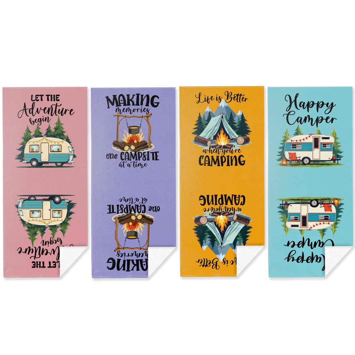 Photo 1 of  Towels for Bathroom, Beach Towel, Microfiber Lightweight Beach Towels Oversized, Towel Accessories for Home Gym Bath 32x71 IN, Camping Gifts for Campers, Camping Accessories RV Must Have