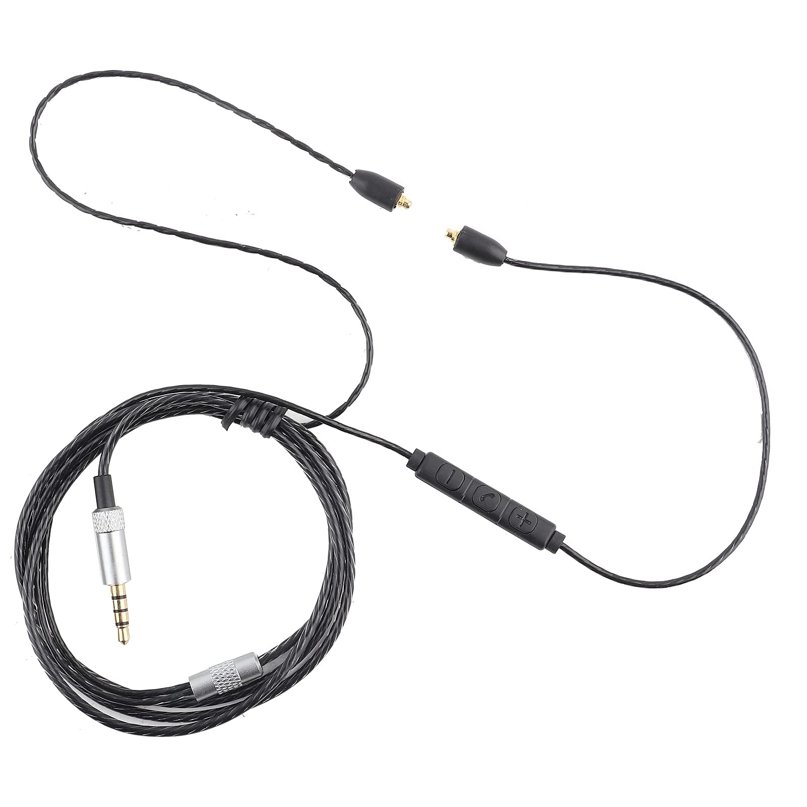 Upgrade Audio Cable Earphone Cable With Mic Replacement For Shure SE215 SE425 SE535 ( Color : Black )