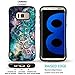 ZUSLAB Compatible with Galaxy S8 Plus Case, Zarus Pattern Design, Shockproof Armor Bumper, Heavy Duty Protective Cover for Samsung Galaxy S8 Plus (Mandala VIII 1)