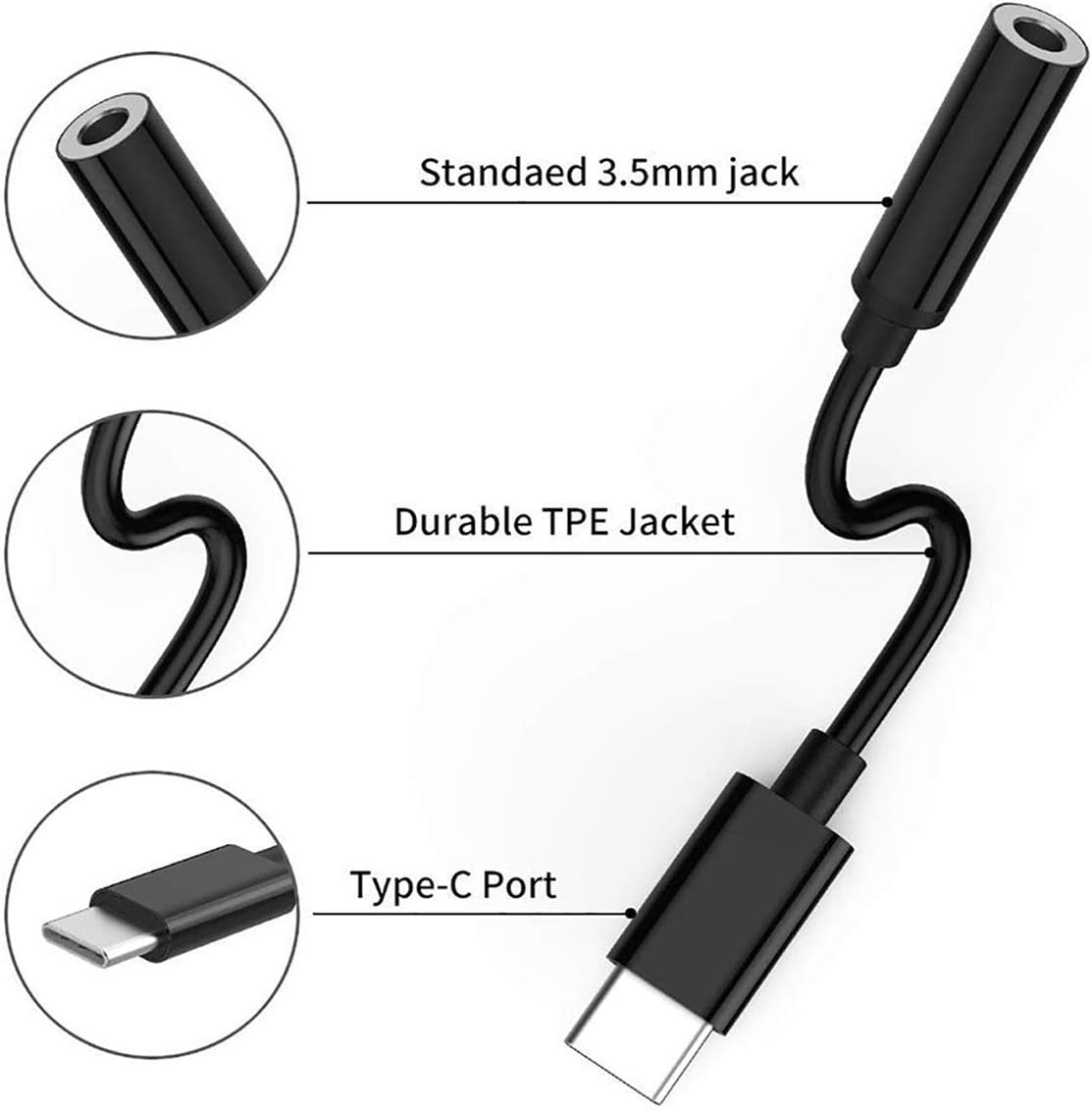USB Type C to 3.5mm Female Headphone Jack Adapter,USB C to Aux Audio Dongle Cable Cord Compatible with Samsung Galaxy S21 S20 Ultra S20+ Note 20 10 S10 S9 Plus,Pixel 4 3 2 XL,iPad Pro and More -2 Pack