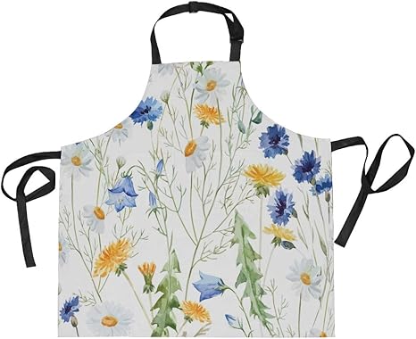 Amazon Soresore ソレソレ エプロン 女性用 H型 かわいい キッチンエプロン 花柄 エレガント 白 ホワイト 可愛い かわいい おしゃれ 前掛け 首掛け 防水 ポケット付 料理 カフェ 保育士 家庭用 メンズ用 男女兼用 エプロン オンライン通販