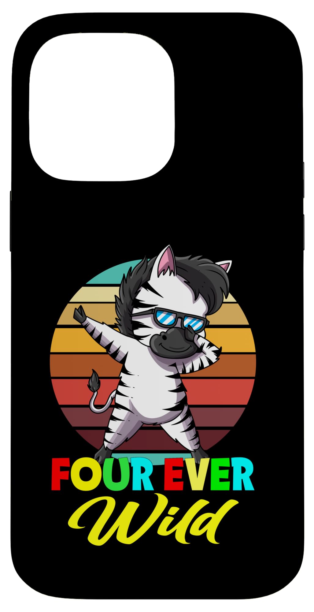 Herd Freedom Steppe Savannah Dabbing Zebra Fourever Wild Case for iPhone 14 Pro Max