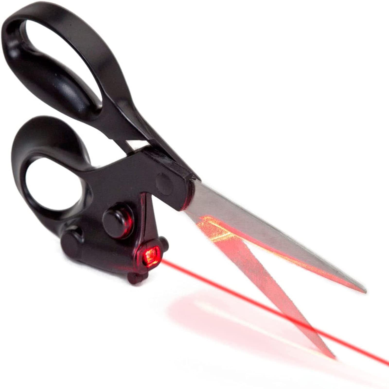 TKSE Tailor's Scissors, Stainless Steel Multipurpose Sewing Scissors Professional Laser Guided Sewing Scissors DIY Infrared Positioning Scissors for Needlework Home Clothes Sewing