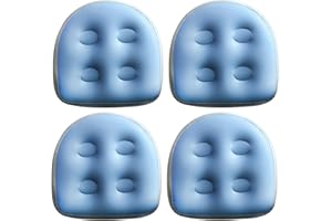 4Pcs Booster Seat, 18.5x14.6x5.9 Inch PVC Non-Slip Comfort Inflatable Hot Tub Seats, Waterproof Inflatable Booster for Pool, 