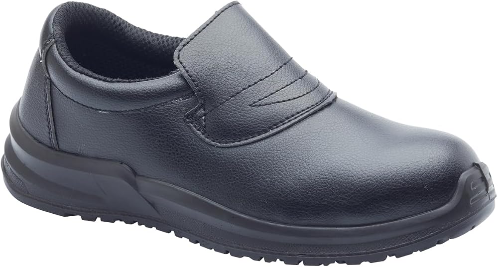 Blackrock Hygiene Slip-On Shoes Steel Toe Men Women Non Slip Size 3