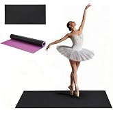 Vimexciter Marley-Style Dance Floor Mat, 5MM Thick Portable Vinyl Dance Flooring for Ballet Barre &amp; Jazz Practice, Non-Slip Cushioned Dance Mat for Home Studio Adults &amp; Kids