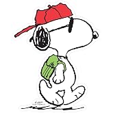 CafePress Snoopy Joe Cool Medium Die Cut Sticker, 5.75" x 5.75" Matte Finish