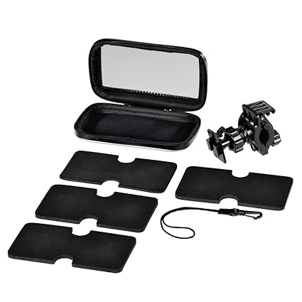 Hama Fahrrad-Handyhalterung mit wetterfester Tasche (Montage am Lenker, 360° drehbar, Touchscreen-Bedienung in der Tasche) sc