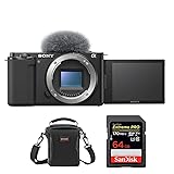 Sony ZV-E10 Mirrorless Camera, Black Bundle with