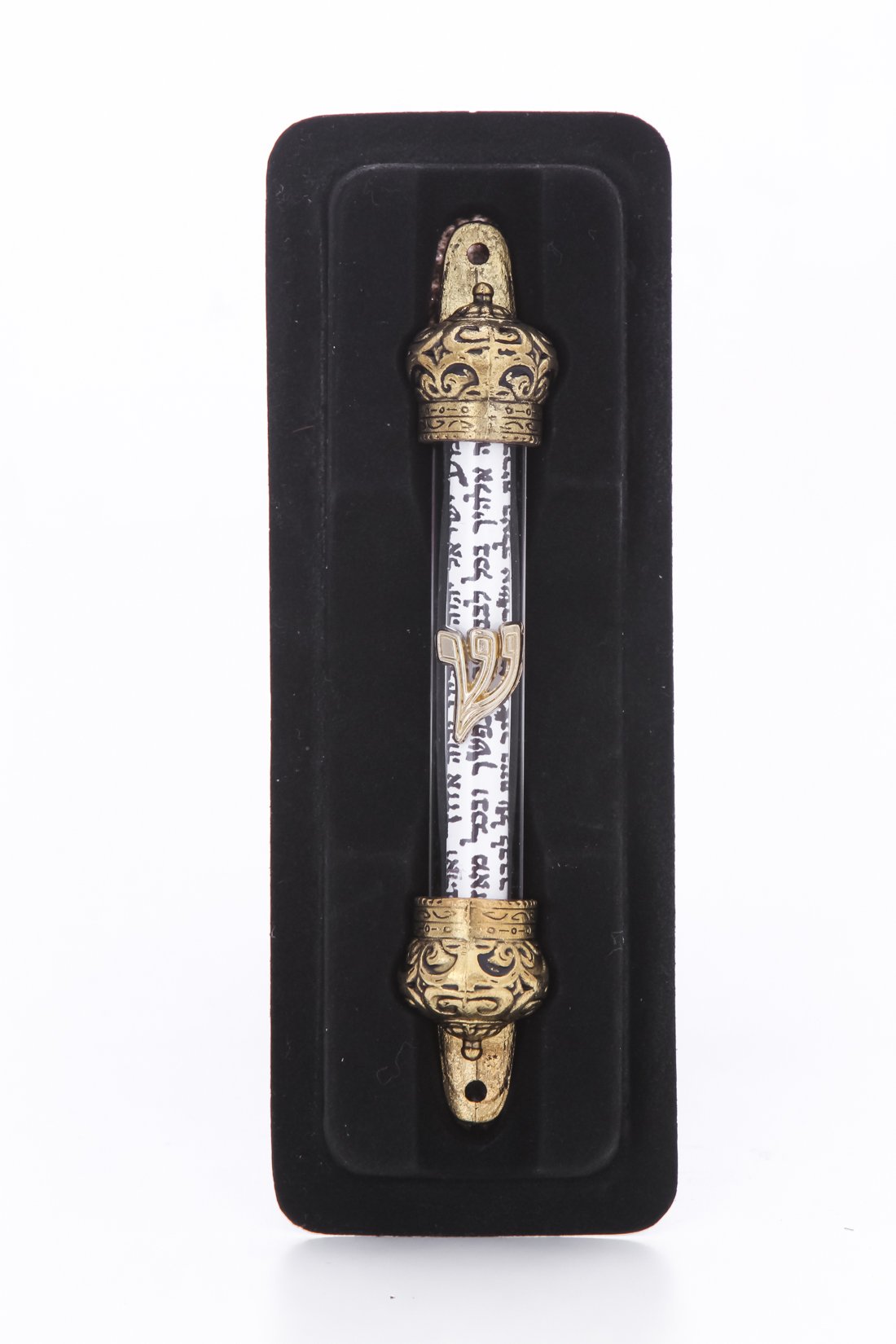 Zuluf Gold Plated Mezuzah with Scroll (5 inches) | Gold Plated Holy ...