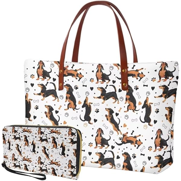 Sannovo Personalized 3 Pcs Purse & Wallet Set With Makeup Bag | Custom Name Tote Bag Gift For Women - View #6