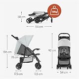 hauck Shopper Neo II Grey Lightweight Pushchair One-Hand Fold 22 kg view 2