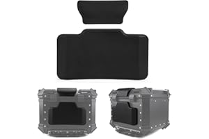 Motorcycle Top Case Passenger Backrest, PSLER Universal Motorcycle Back Cushion Top Box Trunk Cushion Tail Box Case Passenger