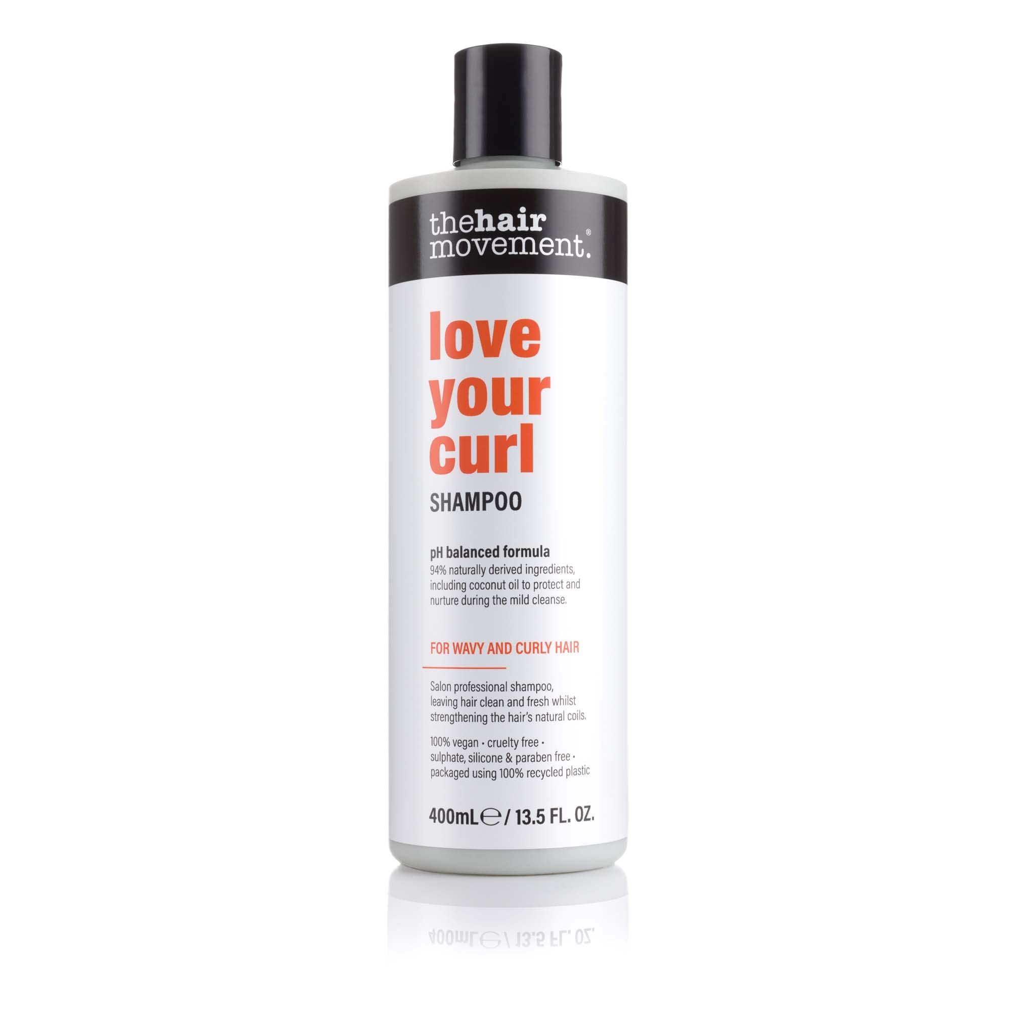 The Hair Movement | Love Your Curl Shampoo | Sulphate Free | Paraben Free | Curly Hair Shampoo | Salon Professional Shampoo to Define Curls | Reduce Frizz | Retain Moisture | Cruelty-Free