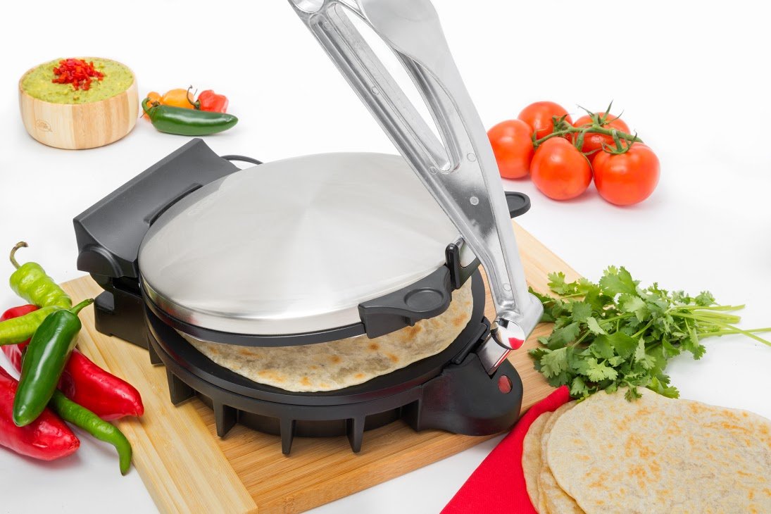 CucinaPro 1443 Tortilla Maker, 15", Chrome