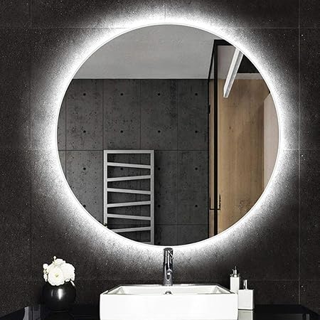 LXZSP Wandbeleuchteter Badezimmerspiegel Kosmetikspiegel mit