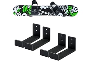 Poskad Snowboard Wall Rack,Ski Wall Mount Display, Home and Garage Snowboard Storage,Solid Aluminum Shelf Brackets.