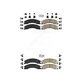 AmeriBRAKES Front Rear Ceramic Disc Brake Pads Kit