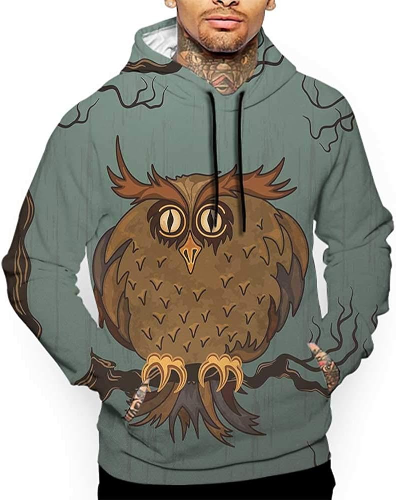 Hoodies Sweatshirt Autumn Winter Owl,Exhausted Hangover