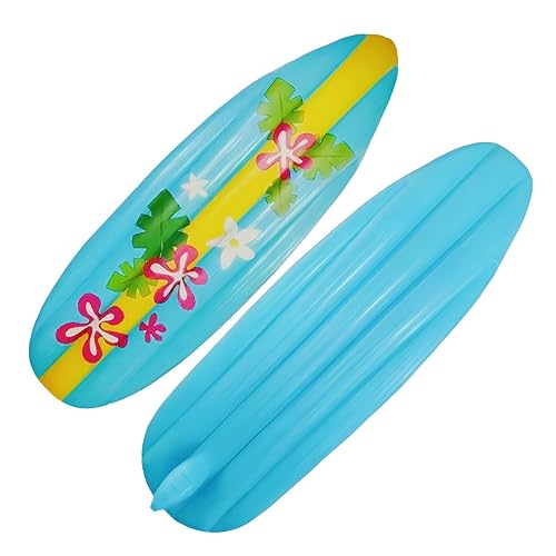 Inflatable Surfboard Bodyboard,Large PVC Inflatable Pool Float,Water Floating Boards,Swimming Pool Floating Toys for Kids Adults Surf Hawaiian Theme Summer Sea Party