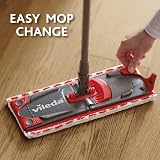 Vileda UltraMax Flat Mop and Bucket Set Red Hands-Free Wringing 180° view 9