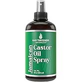 Jamaican Black Castor Oil Spray For Hair Growth. With Marula, Jojoba. Vegan, Leave In Conditioner Serum For Women, Men. Thickening, Moisturizing, Strengthening Scalp Treatment For Dry, Weak Hair