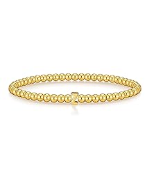 Wowshow Gold Bracelets for Women Strand Gold Beaded