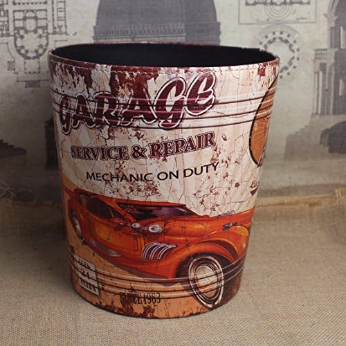 HTXG-Fashion trash can Vintage Waste Bins Home kitchen trash can bathroom Wastebaskets