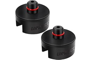 URMECCH Car Jack Stand Adapters for Tesla Model 3 model3 Model Y modely Model S and Model X, Axle Jack Stand Adapter Pucks, Rubber Jack Pad Pucks Lifting Plugs - fits 3 Tons Jackstand, Set of 2