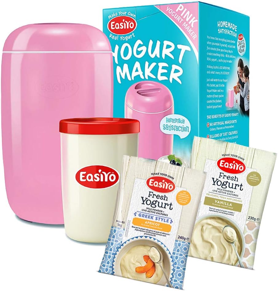 EasiYo Homemade Yoghurt Making Kit Jar & 2 Sachets Includes Maker Specialty Appliances Home