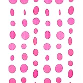 Hot Pink Paper Garland Circle Dot Party Banner Wall Streamers Backdrop Ceiling Hanging Decorations, 20 Feet in Total