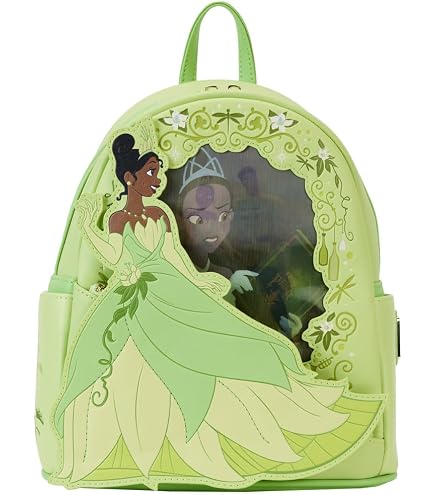 Loungefly Disney Princess Stained Glass Collection: Tiana Mini- Backpack, Amazon Exclusive : Clothing, Shoes & Jewelry