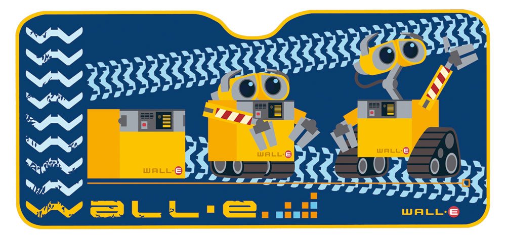 Disney 26045 Wall-E Windscreen Sun-Guard, 130 x 60cm