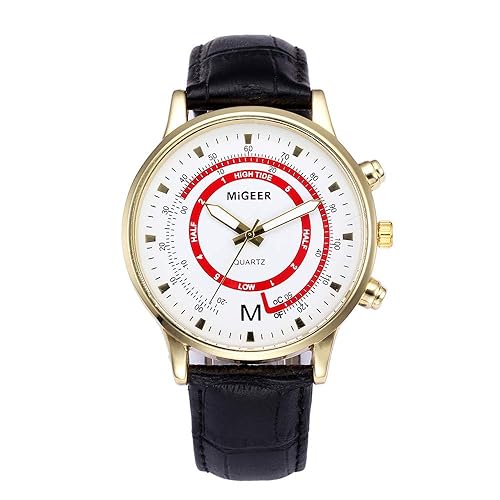  Willsa Men Business Watch Leather Strap Sports