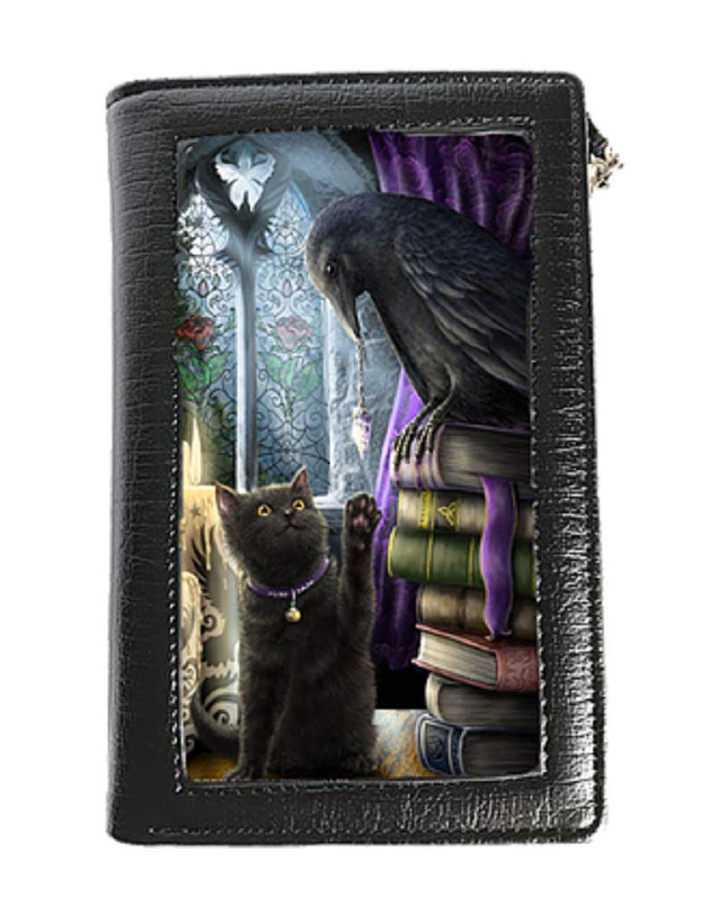 Linda Jones - Familiarity - 3D Purse - Black Cat & Raven Purse
