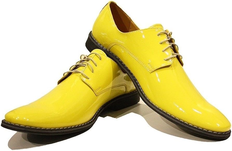 yellow oxfords shoes