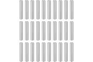 HARFINGTON 100pcs Dowel Pins M3(3mm) x 18mm 304 Stainless Steel Cylindrical Shelf Support Peg Pin Rod Fasten Elements for Metal Devices Wood Furniture DIY Installation, Silver