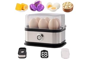 Sunny Side Master Egg Cooker, Sunny Side Up Egg Maker, New Smart Stainless Steel Electric Eggs Poacher for Hard Boiled Eggs, 