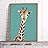 signwin Framed Canvas Wall Art Cute Giraffe Canvas Prints Home Artwork Decoration for Living Room,Bedroom - 16x24 inches