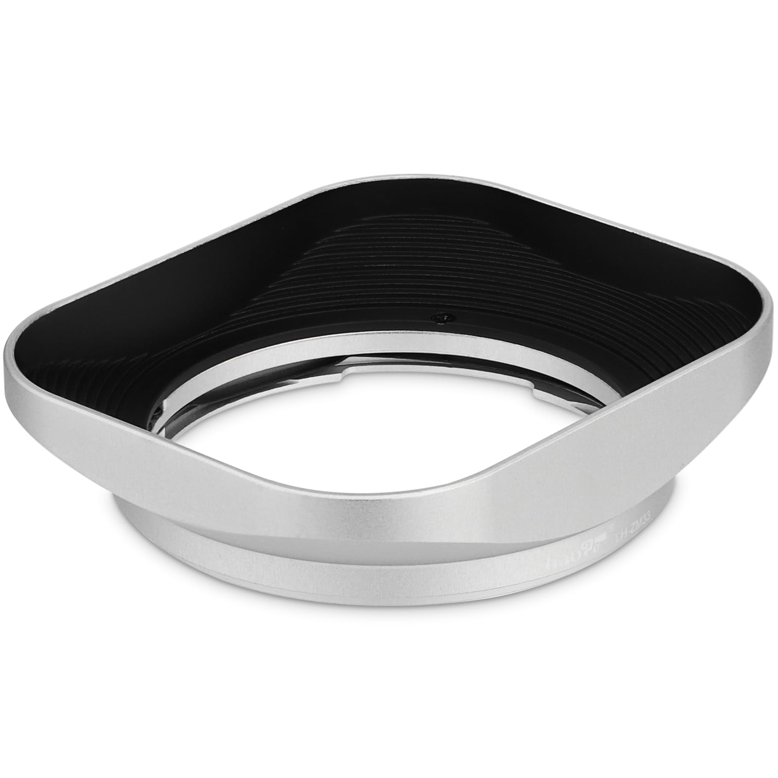 Haoge LH-ZM33 Bayonet Metal Rectangular Square Lens Hood for Carl Zeiss Distagon T 1.4/35 35mm f1.4 ZM Lens Silver