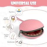 Aolso Silicone Pacifier Holder Case Pink Portable Travel Pod view 3
