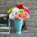 Htmeing 10 pcs Sunbeam Artificial Flower Mum Gerber Daisy Bridal Bouquet Silk Wedding Party Decoration (white)
