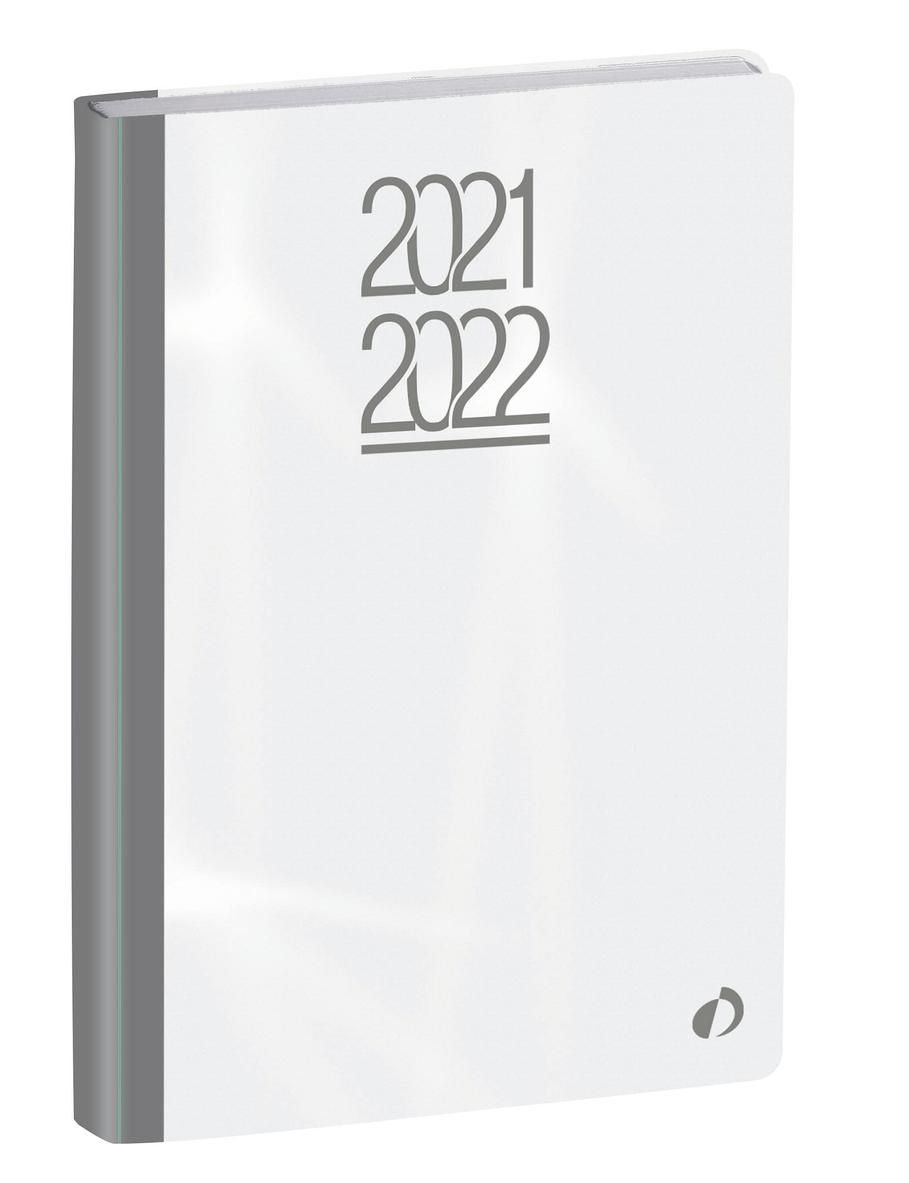 Quo Vadis Oslo 1281943Q Academic Diary Multilingual Year 2021-2022 Transparent Colour 12 x 17 cm August 12 Month Anniversary White Paper Soft Polypropylene