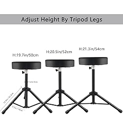 EASTROCK Drum Throne,Padded Drum Seat Drumming