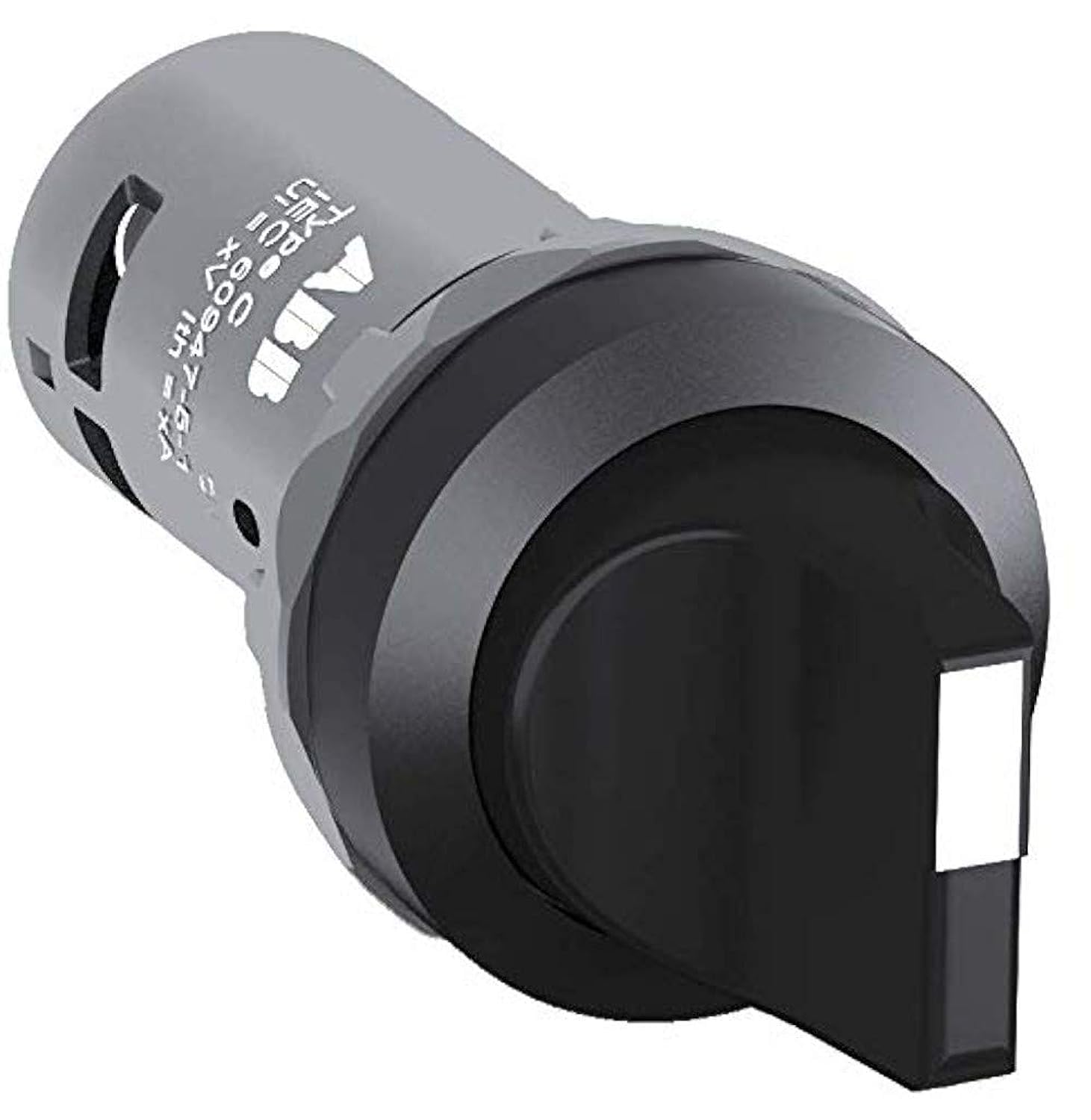 ABB C3SS1-10B-20 Compact Selector Switch, 3-pos Fixed A&B&C, Short handle, Black, Non-Illuminated, Black Plastic, 2NO (ABB1SFA619210R1026)