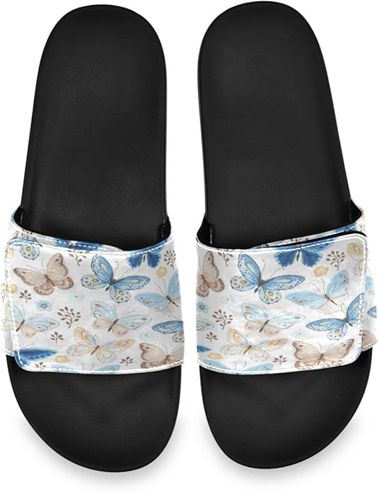 Platform Slippers Shoes for Women Slides Rivet Butterfly Knot Beach Summer Shoes Woman Low Heels 