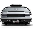 Ninja Foodi 5 In 1 Indoor Grill and Air Fryer with Surround Searing, Removable Grill Gate, Crisper Basket, Cooking Pot, and Smoke Control System