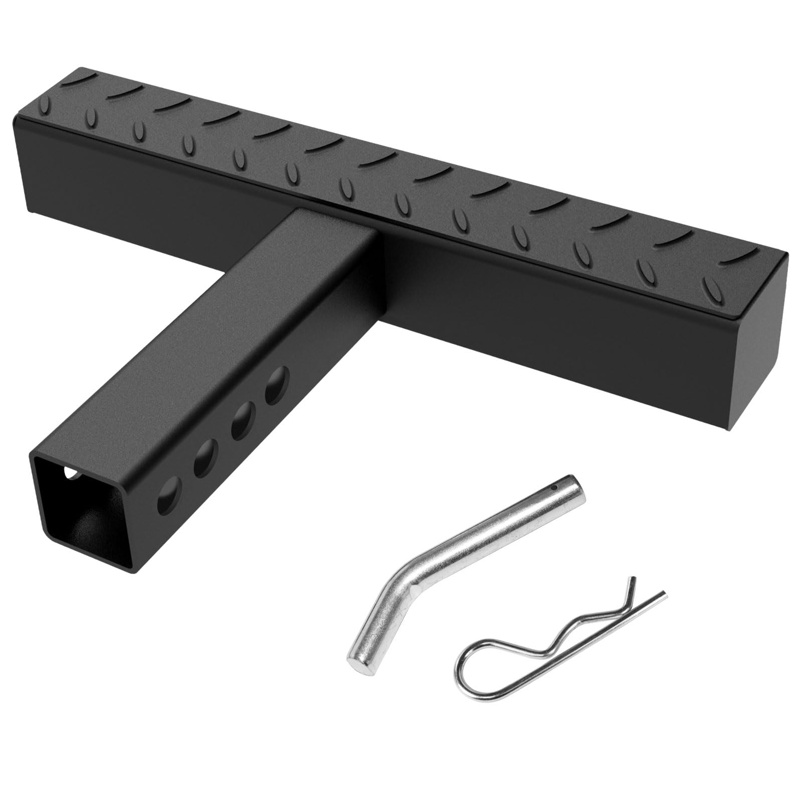 Photo 1 of Qualward Hitch Step for 2 Inch Receiver, Steel Trailer Step with Non-Slip and Rust Towing Bumper Guard for Most Car SUV Truck Pickup, 500LBS Max Load