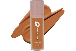 B BESTBRONZE Best Bronze Bombshell Body Makeup - Tattoo Cover Up Makeup & Body Foundation Waterproof - Tattoo Concealer Waterproof for Scars, Varicose Veins Cover Up & Leg Foundation (NW45 Medium Mahogany)